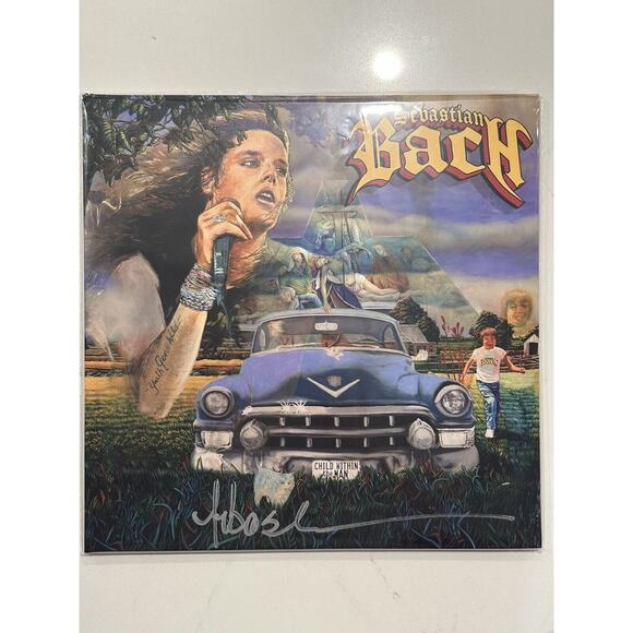 Sebastian Bach SIGNED LP Child Within the Man BLUE COLOR Vinyl Record AUTOGRAPH